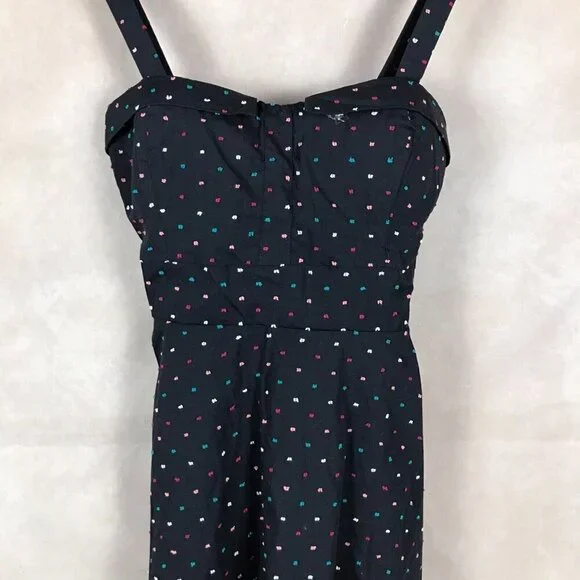 HEART SOUL Colorful Polka Dot Cotton Dress NWT L - Picture 4 of 15